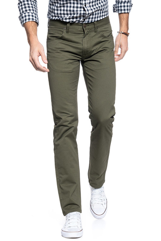 MĘSKIE SPODNIE MATERIAŁOWE LEE DAREN ZIP FLY OLIVE GREEN L707QX25