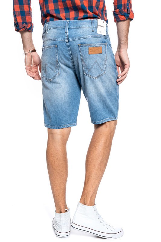 MĘSKIE SZORTY JEANSOWE WRANGLER 5 PKT SHORT RAVE CAVE W14CQ380S