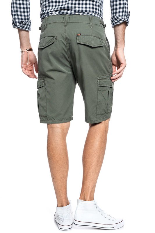 MĘSKIE SZORTY MATERIAŁOWE LEE FATIGUE SHORTS KHAKI L73BCJ14