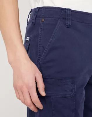 MĘSKIE SZORTY MATERIAŁOWE WRANGLER CASEY CARGO SHORTS LAKEPORT BLUE W1C350B08