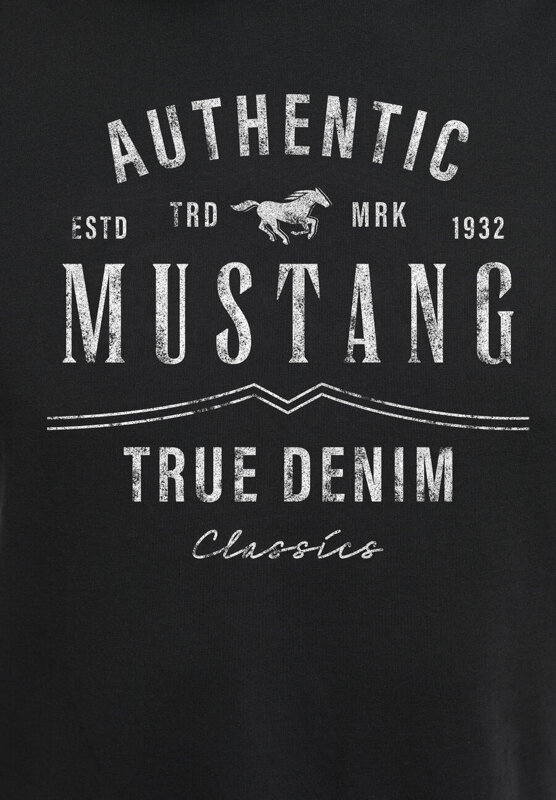 MUSTANG ALEX C PRINT MĘSKI T-SHIRT KOSZULKA NADRUK BLACK 1012768 4142