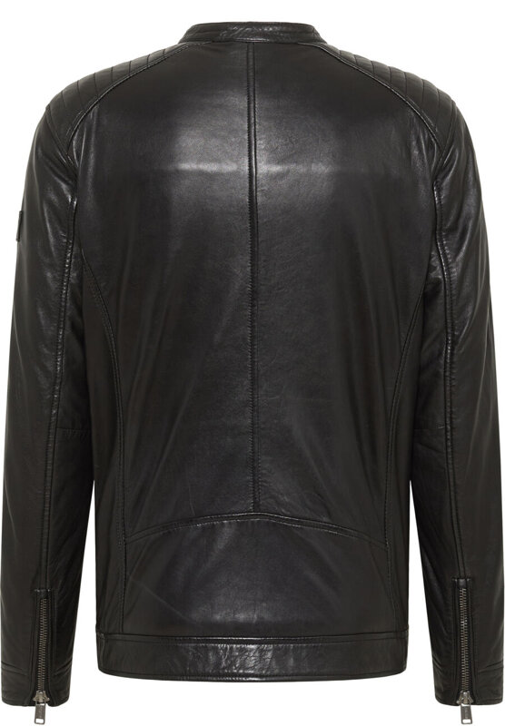 MUSTANG BIKER JACKET MĘSKA KURTKA SKÓRZANA SKÓRA ELEGANCKA NA ZAMEK MU-M242-157