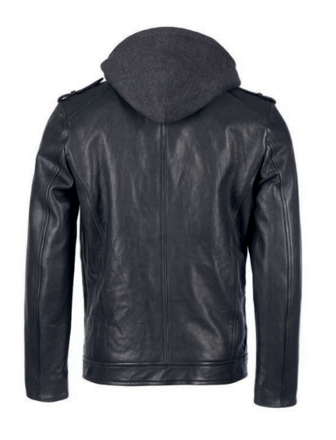 MUSTANG BIKER JACKET MĘSKA KURTKA SKÓRZANA SKÓRA ELEGANCKA NA ZAMEK MU-M242-192