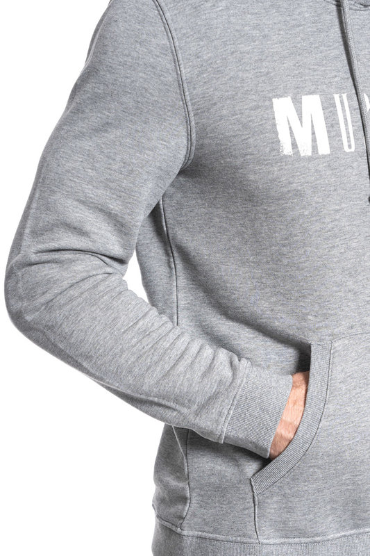 MUSTANG BLUZA Hoody MID GREY MELANGE 1006289 4140