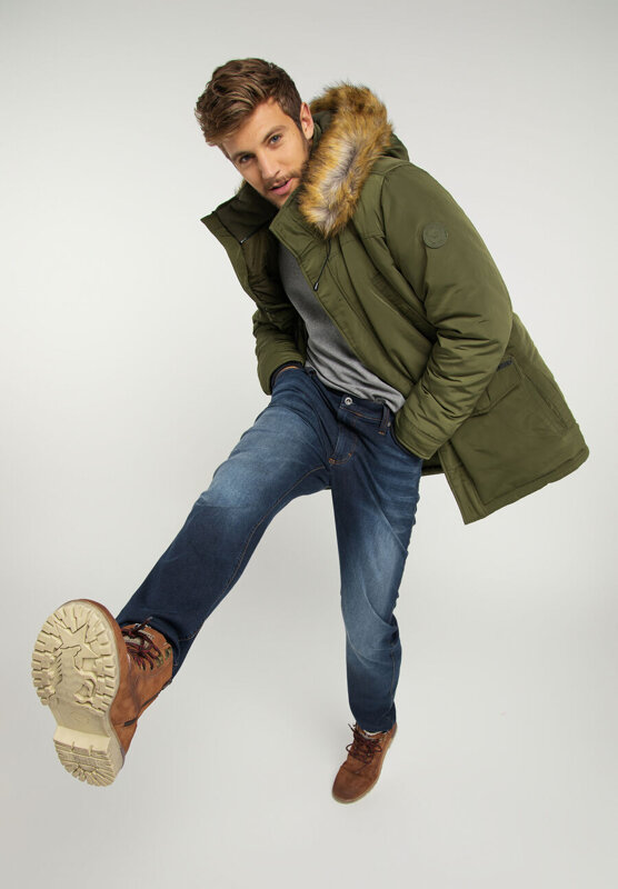 MUSTANG DANIEL H PARKA MĘSKA KURTKA ZIMOWA OLIVE GREEN 1008863 6422