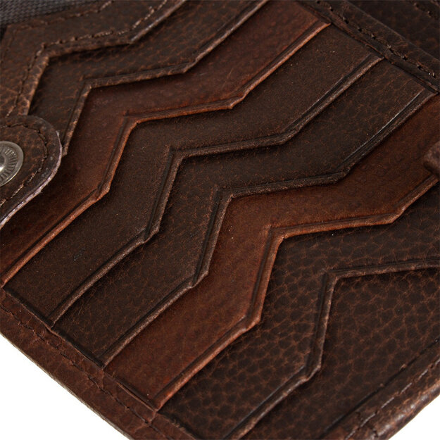 MUSTANG LA SPEZIA WALLET DAMSKI SKÓRZANY PORTFEL PREMIUM POJEMNY NA KARTY SKÓRA BROWN 06.100901