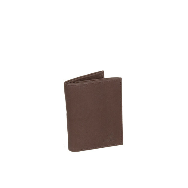 MUSTANG Livorno Wallet Tall Model UNIWERSALNY SKÓRZANY PORTFEL PREMIUM POJEMNY NA KARTY SKÓRA BROWN 06.103201