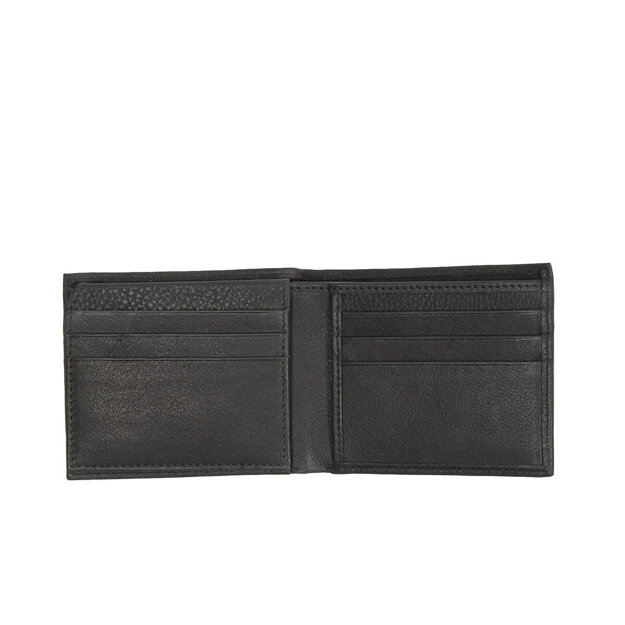 MUSTANG Livorno Wallet Top Opening UNIWERSALNY SKÓRZANY PORTFEL PREMIUM POJEMNY NA KARTY SKÓRA BLACK 06.102900