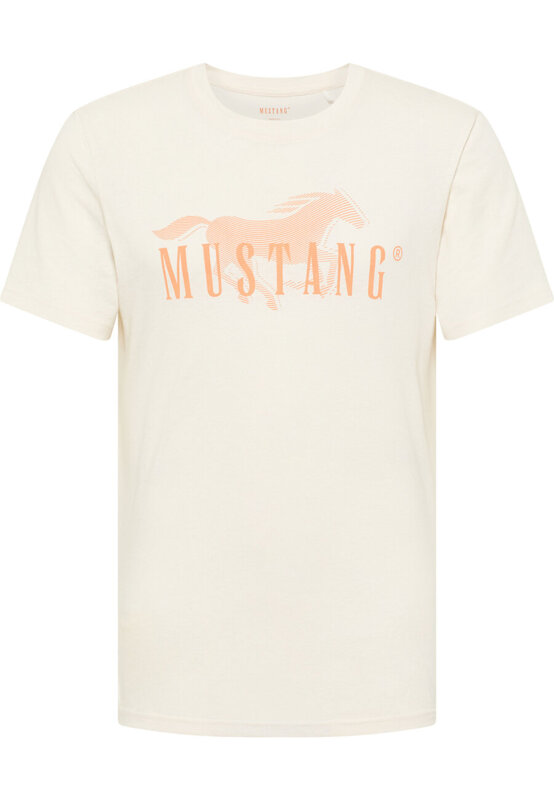 MUSTANG MĘSKI T-SHIRT LOGO  AUSTIN WHISPER WHITE 1014928 2013