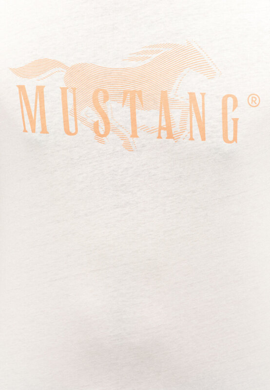 MUSTANG MĘSKI T-SHIRT LOGO  AUSTIN WHISPER WHITE 1014928 2013
