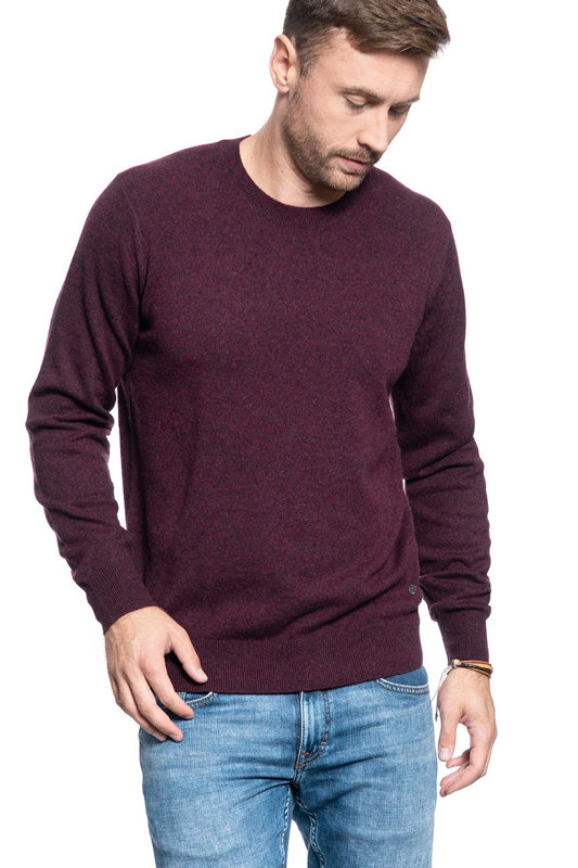 MUSTANG Plain Cosy Jumper ZINFANDEL MELANGE 1006549 7230