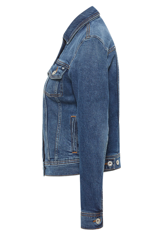 MUSTANG SANTA ROSA DENIM JACKET DAMSKA KURTKA JEANSOWA NA GUZIKI PRZEJŚCIOWA DENIM BLUE 1015593 5000 681