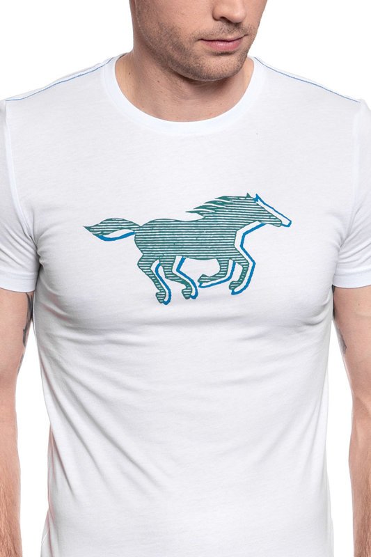 MUSTANG T SHIRT Aaron C Print 1009522 2045