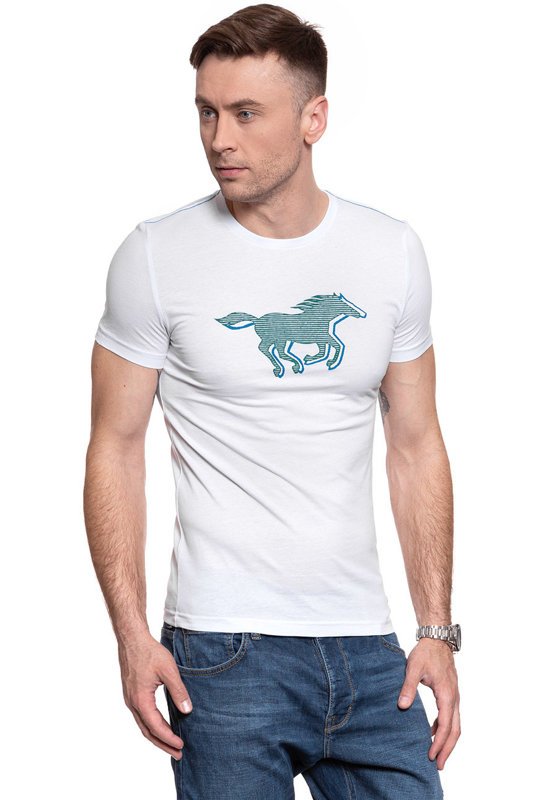 MUSTANG T SHIRT Aaron C Print 1009522 2045