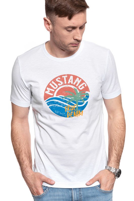 MUSTANG T SHIRT Alex C Print 1009534 2045