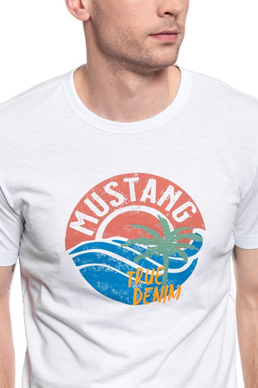 MUSTANG T SHIRT Alex C Print 1009534 2045