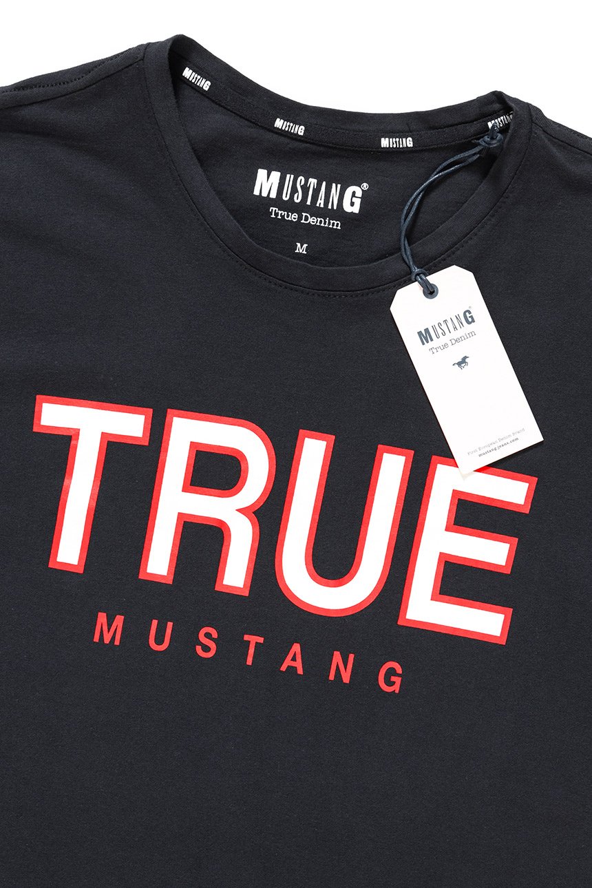 MUSTANG T SHIRT Alex C Print CAVIAR 1008702 4132