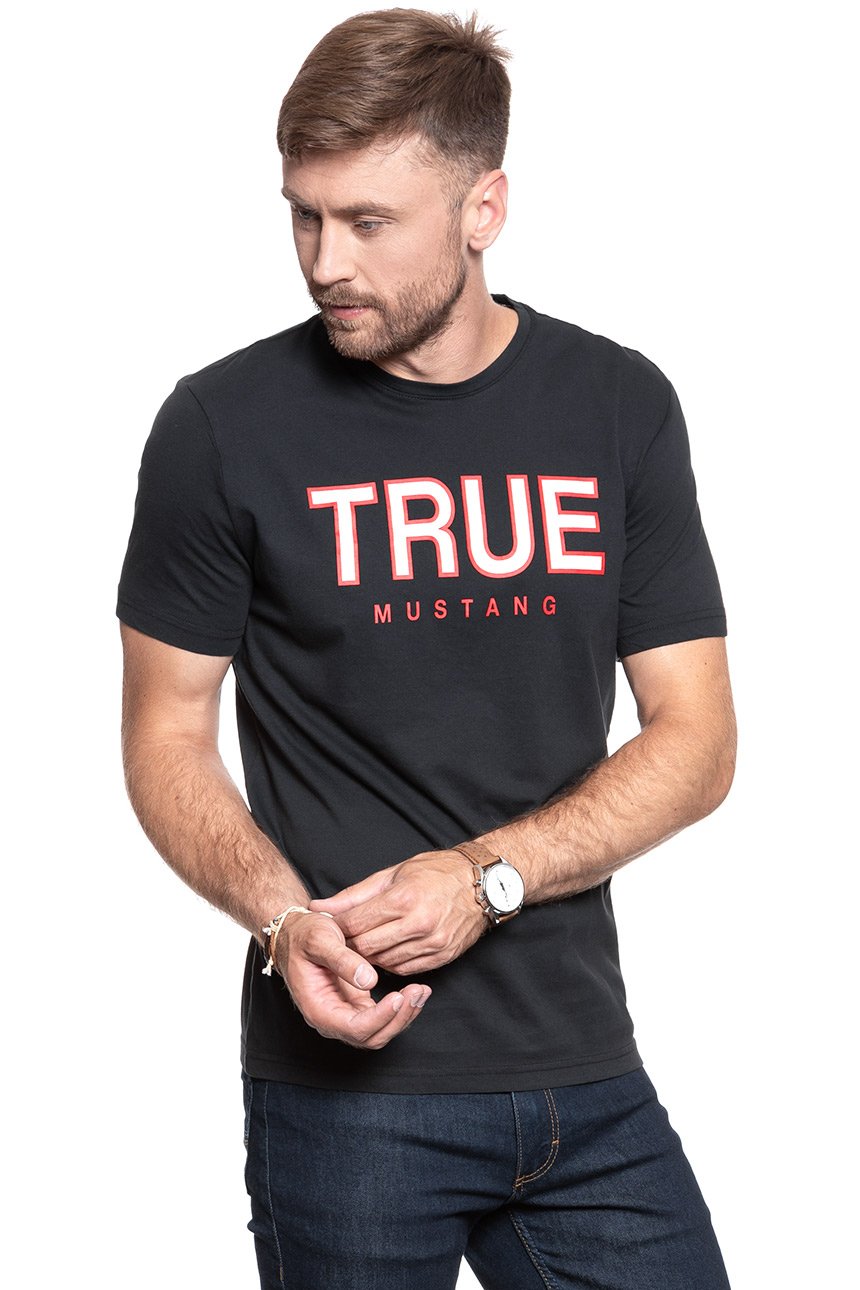 MUSTANG T SHIRT Alex C Print CAVIAR 1008702 4132