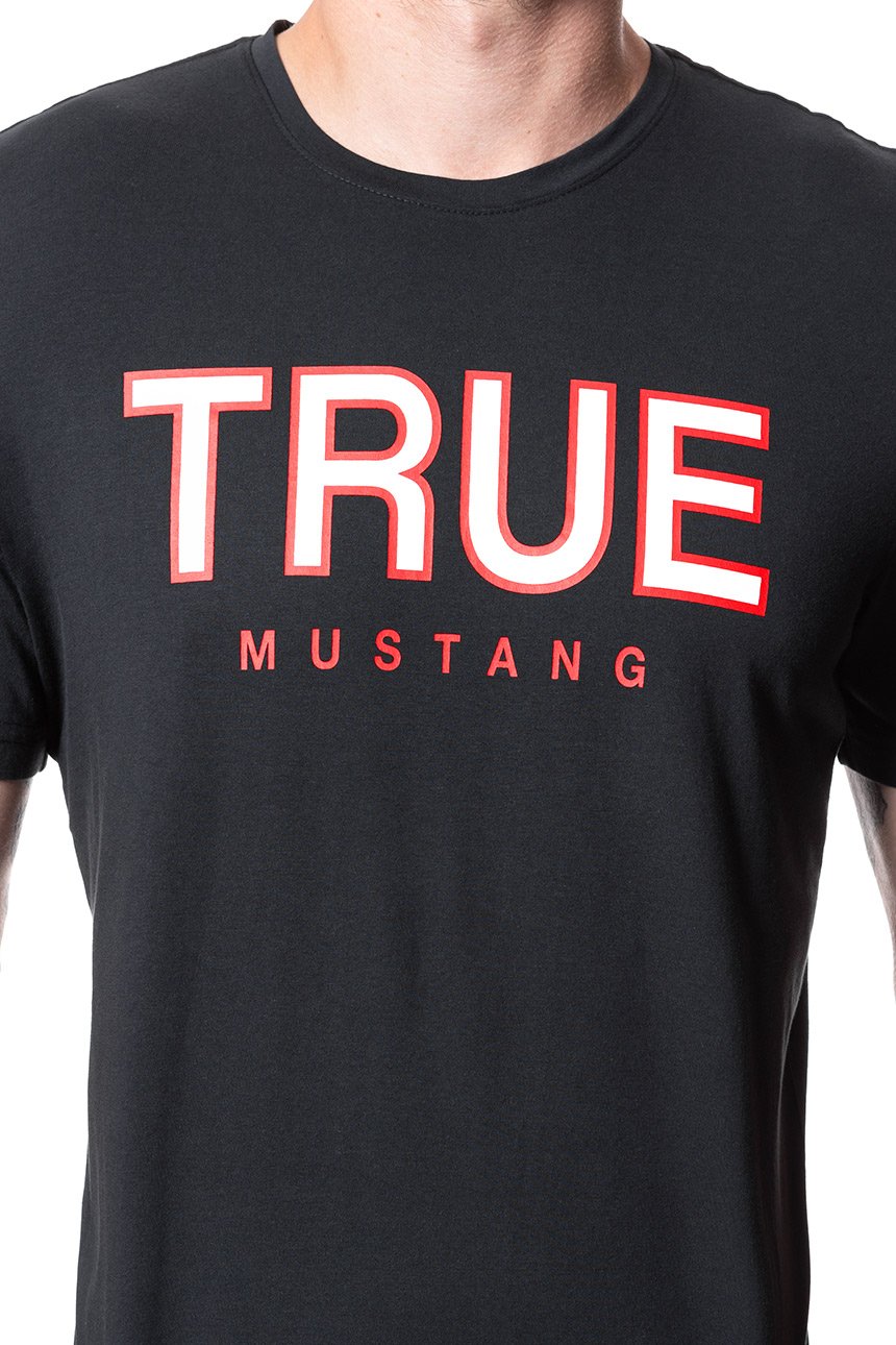 MUSTANG T SHIRT Alex C Print CAVIAR 1008702 4132