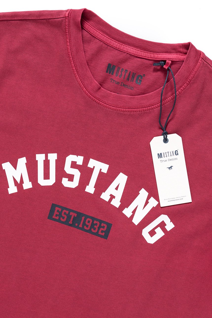 MUSTANG T SHIRT Alex C Print RHUBARB 1008151 7194