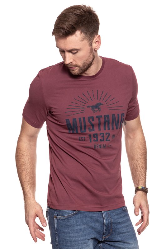 MUSTANG T SHIRT Basic Print Tee NOCTURNE 1007533 8264