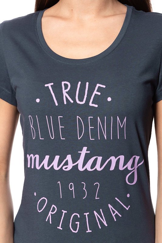 MUSTANG T SHIRT DAMSKI Alexia C Print Blue Nights 1009389 4085