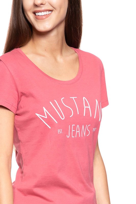 MUSTANG T SHIRT DAMSKI Alexia C Print Slate Rose 1009387 8271