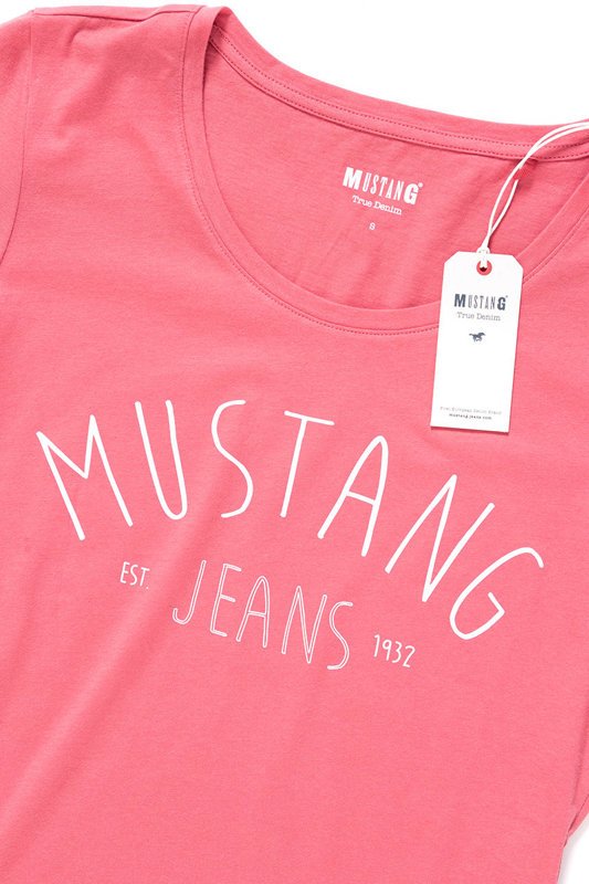 MUSTANG T SHIRT DAMSKI Alexia C Print Slate Rose 1009387 8271