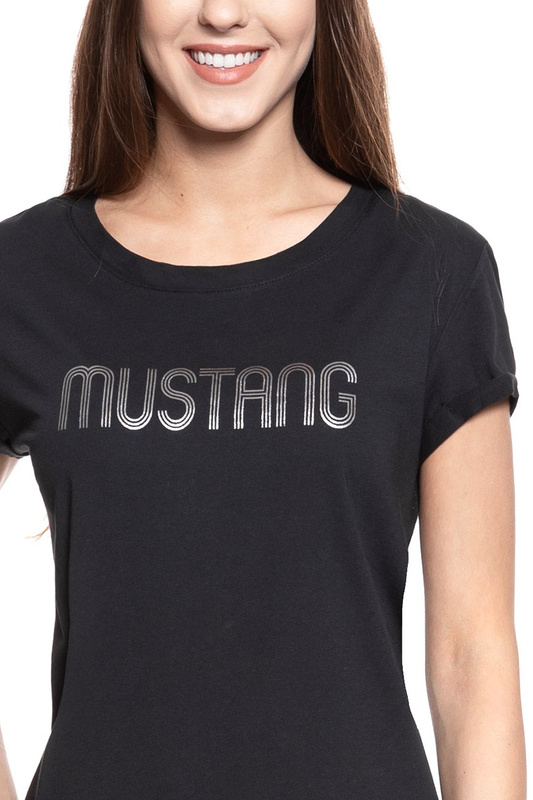 MUSTANG T SHIRT DAMSKI Alina C Print CAVIAR 1008401 4132