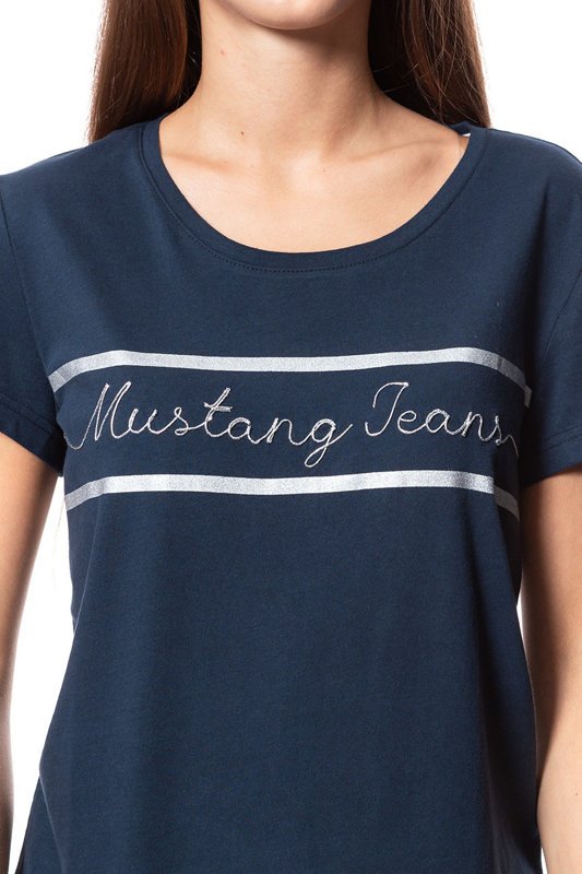 MUSTANG T SHIRT DAMSKI Alina C Print Sky Captain 1008945 5323