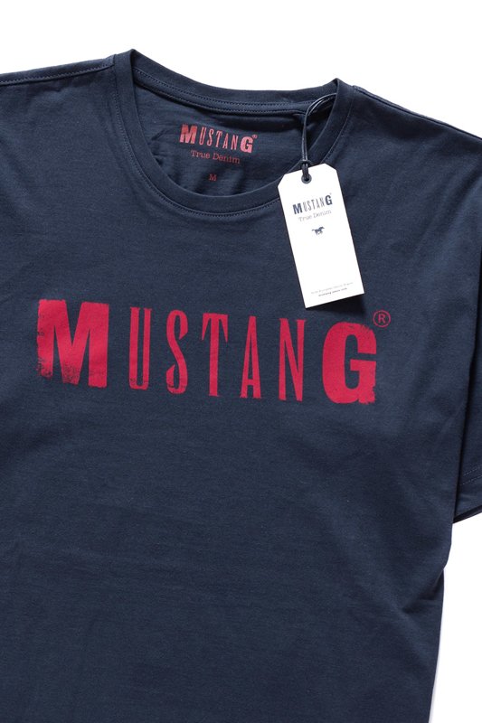 MUSTANG T SHIRT LOGO Tee BLUE NIGHTS 1005454 4085