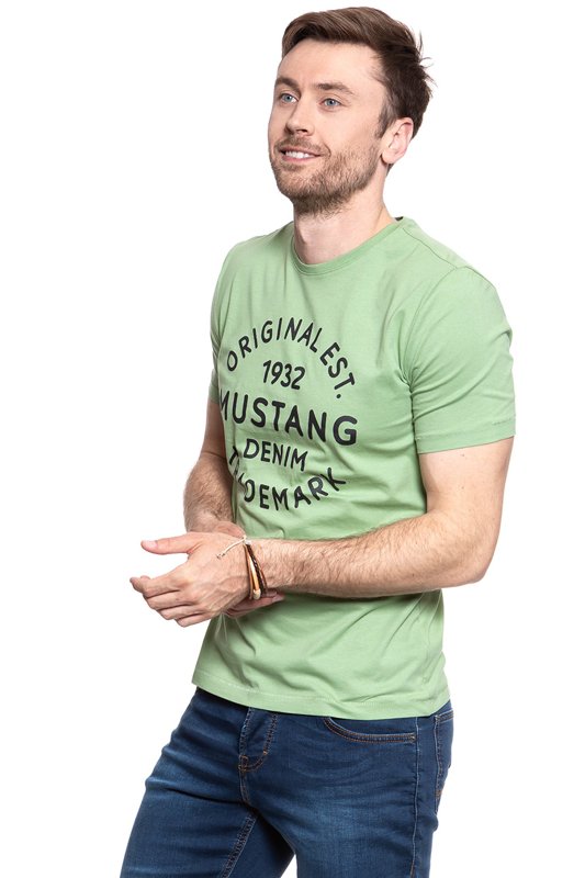 MUSTANG T SHIRT Logo T-Shirt MISTLETOE 1007561 6206
