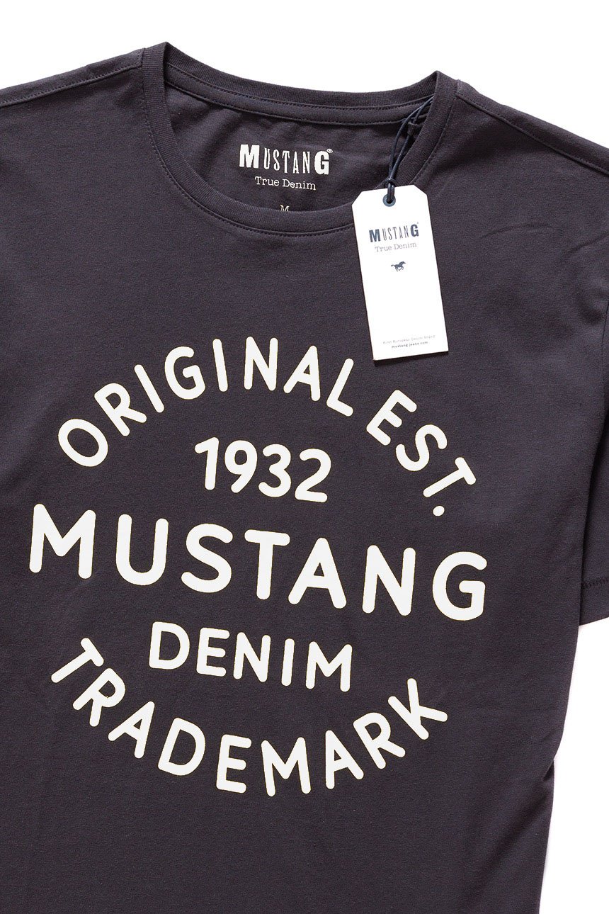 MUSTANG T SHIRT Logo T-Shirt PHANTOM 1007561 4087
