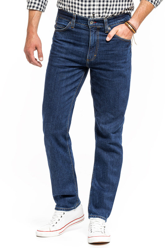 MUSTANG TRAMPER TAPERED MĘSKIE SPODNIE JEANSOWE JEANSY DENIM BLUE 1014044 5000 980