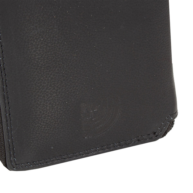 MUSTANG UDINE WALLET UNIWERSALNY SKÓRZANY PORTFEL PREMIUM POJEMNY NA KARTY SKÓRA BLACK 06.102100