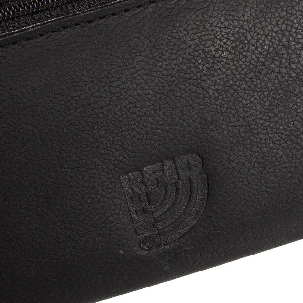 MUSTANG UDINE WALLET UNIWERSALNY SKÓRZANY PORTFEL PREMIUM POJEMNY NA KARTY SKÓRA BLACK 06.102300