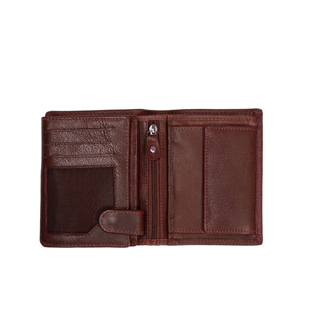 MUSTANG UDINE WALLET UNIWERSALNY SKÓRZANY PORTFEL PREMIUM POJEMNY NA KARTY SKÓRA BROWN 06.102001