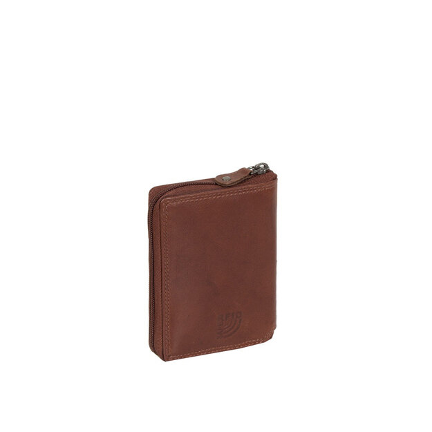 MUSTANG UDINE WALLET UNIWERSALNY SKÓRZANY PORTFEL PREMIUM POJEMNY NA KARTY SKÓRA BROWN 06.102101