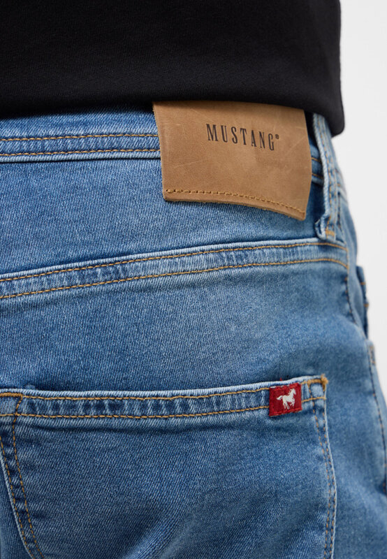 MUSTANG VEGAS SLIM MĘSKIE SPODNIE JEANSOWE JEANSY DŻINSY DENIM BLUE 1015495 5000 583