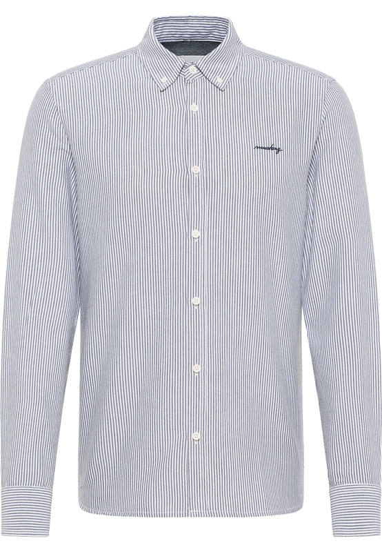 Męska Koszula MUSTANG Casper Oxford Core Blue Oxford Stripe 1014495 12517