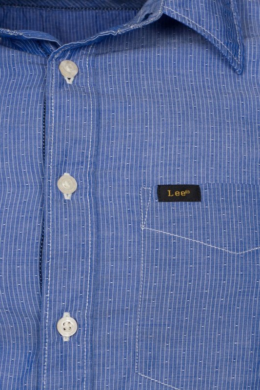 Męska koszula materiałowa LEE SHIRT NIGHT BLUE L876FKDY   
