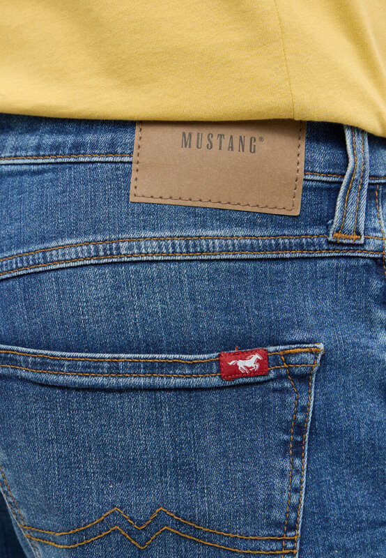 Męskie Spodnie Jeansowe MUSTANG Big Sur Straight Denim Blue 1016052 5000 883