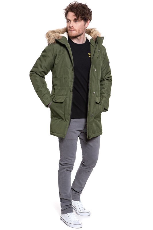 ONLY & SONS ONSBASIL PARKA JACKET MĘSKA KURTKA ZIMOWA OTW NOOS FOREST NIGHT 22013441