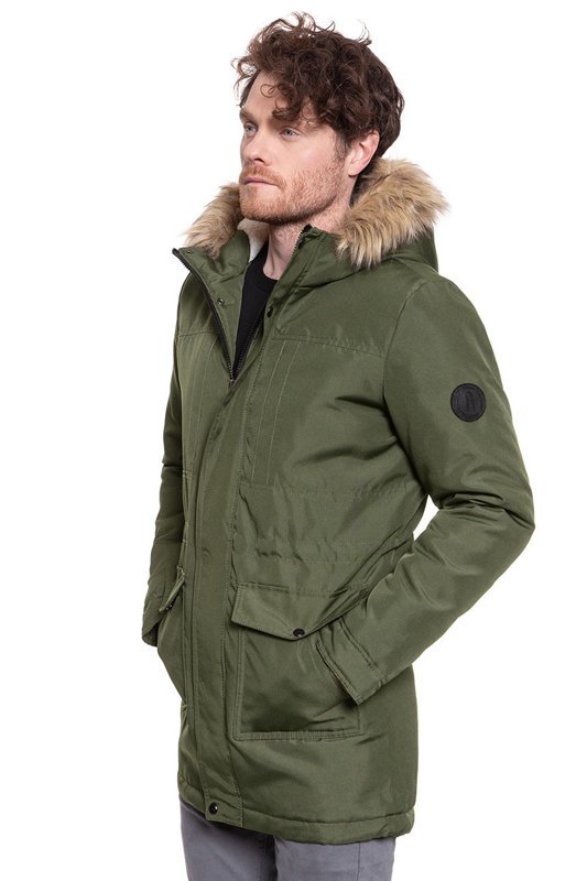 ONLY & SONS ONSBASIL PARKA JACKET MĘSKA KURTKA ZIMOWA OTW NOOS FOREST NIGHT 22013441