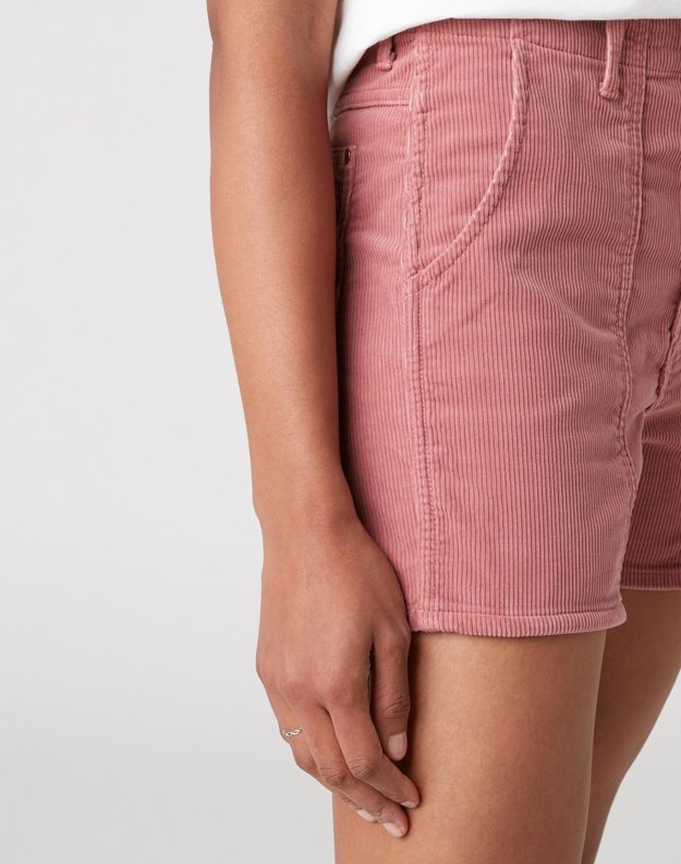 SPODENKI DAMSKIE WRANGLER MOM SHORT DUSTY ROSE W22DZNX97