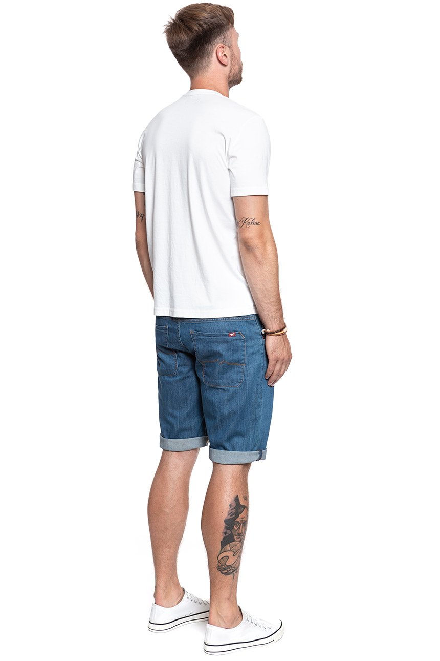 SPODENKI MUSTANG 5 Pocket Short DENIM BLUE 1007373 5000 310