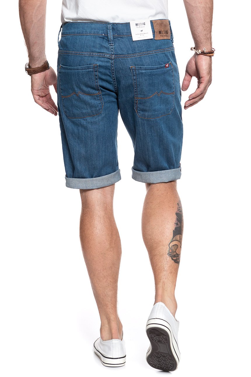 SPODENKI MUSTANG 5 Pocket Short DENIM BLUE 1007373 5000 310