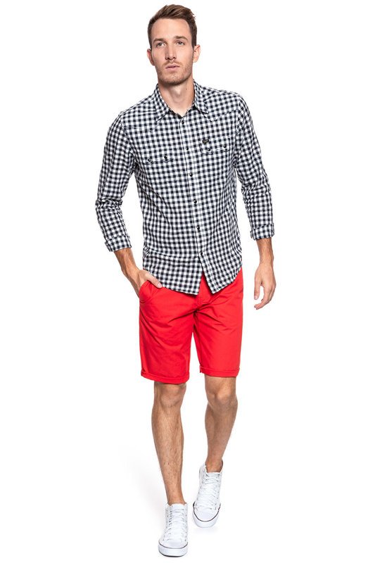 SPODENKI MUSTANG Classic Chino Short Flame Scarlet 1009613 7130