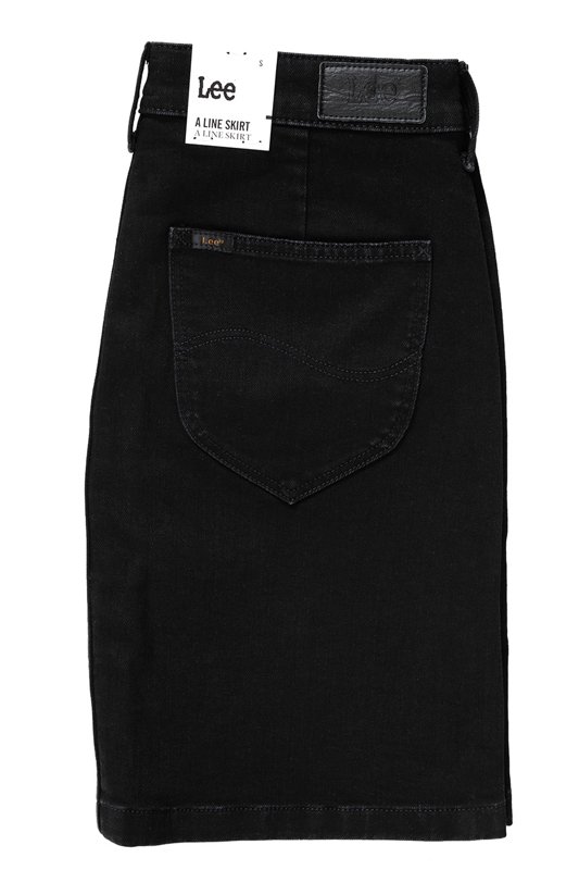 SPÓDNICA JEANSOWA LEE A LINE SKIRT MOTO BLACK L38NIZLG