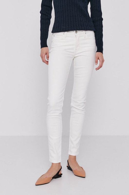 SPODNIE DAMSKIE LEE SKINNY SCARLETT OFF WHITE L526KW36